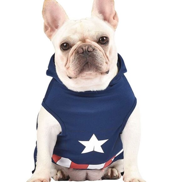🐾Marvel Avengers Captain America dog pet Apparel New - Picture 2 of 8